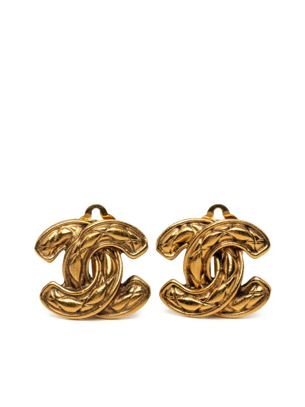 Chanel Cc Logo Clip-On Earrings Metal #346846C80B